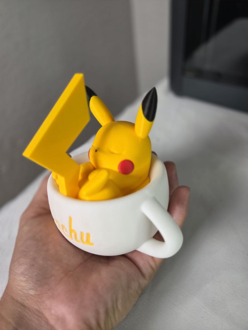Miniaturas Pokémon en Taza | Figura 3D Coleccionable Pikachu