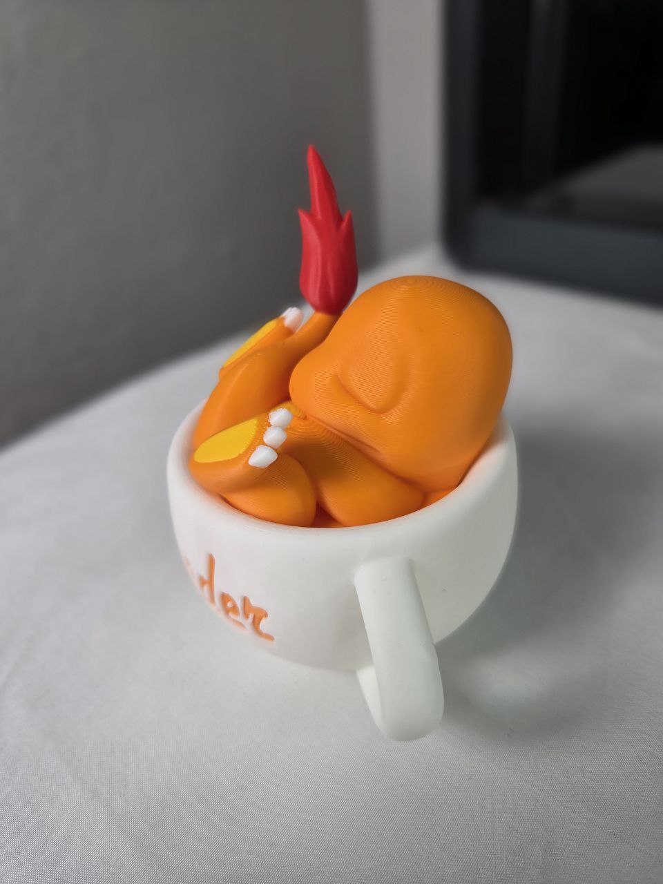 Miniaturas Pokémon en Taza | Figura 3D Coleccionable Charmander