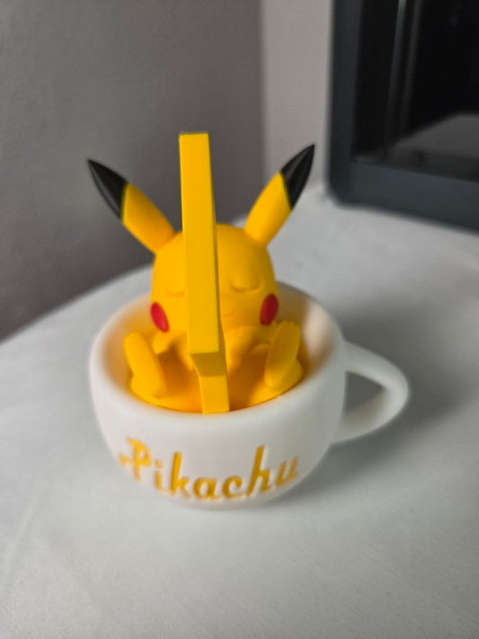 Miniaturas Pokémon en Taza | Figura 3D Coleccionable Pikachu